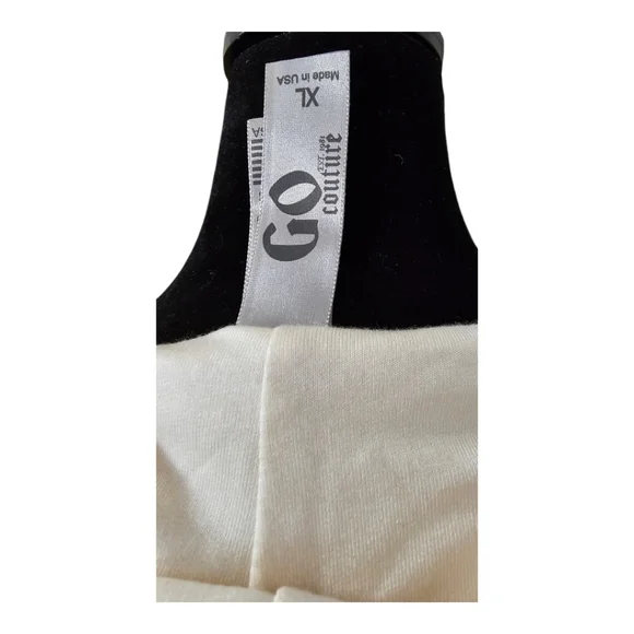 GO COUTURE Women's Hooded Cardigan Duster Cream XL - Picture 10 of 11